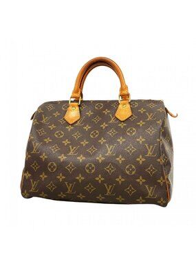Louis Vuitton Handbag Monogram Speedy 30 Brown